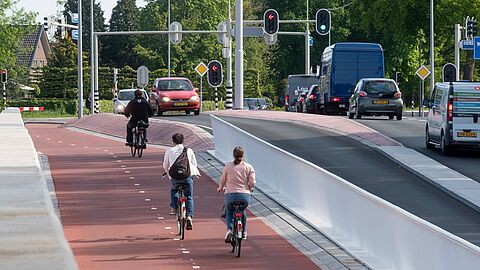 Fietssnelweg bij Barneveld. Deze foto is ter illustratie. 
