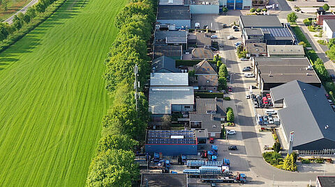 Luchtfoto bedrijventerrein Stroet, gemeente Barneveld